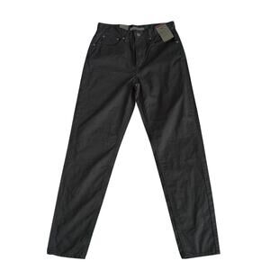 Levi's High Waist Mom Jeans Black Coated 28/30